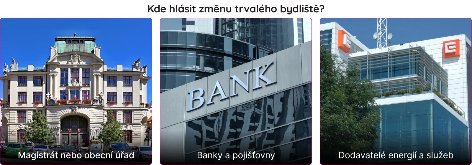 kde hlásit změnu bydliště
